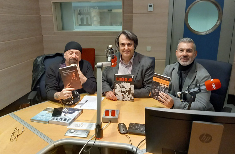 Eduardo Bastos en Sexto Continente de RNE junto a Miguel Ángel de Rus y Carlos Salem