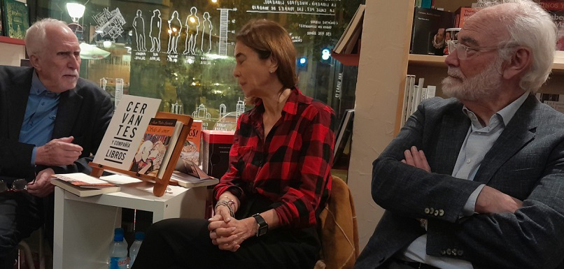 Luis Mateo Díez, Carmen Posadas y Juan Pedro Aparicio Luis Mateo Díez, Carmen Posadas y Juan Pedro Aparicio